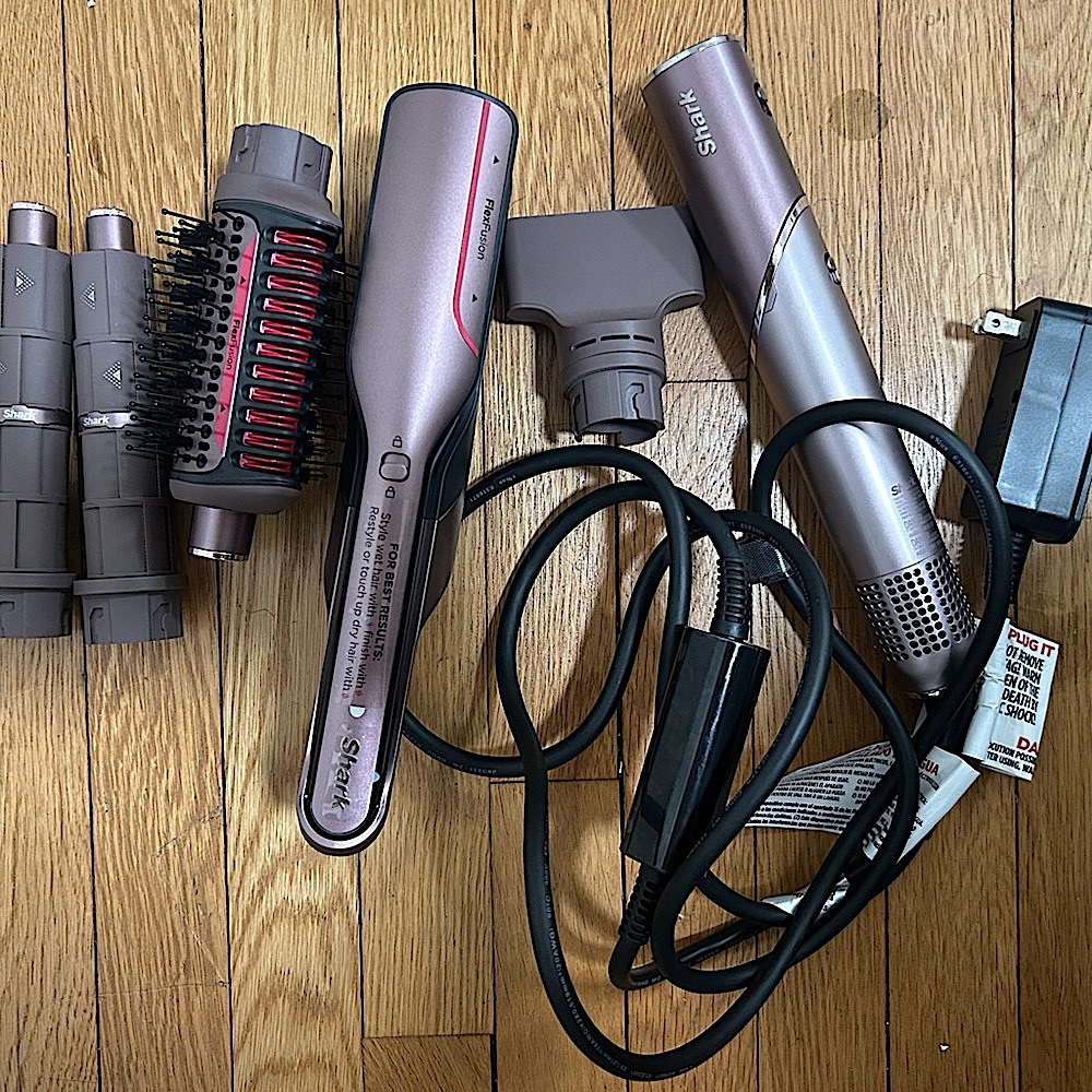 Shark FlexFusion Hair Styling Set with Attachments in Rose Gold
